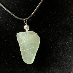 #77 handmade seaglass necklace